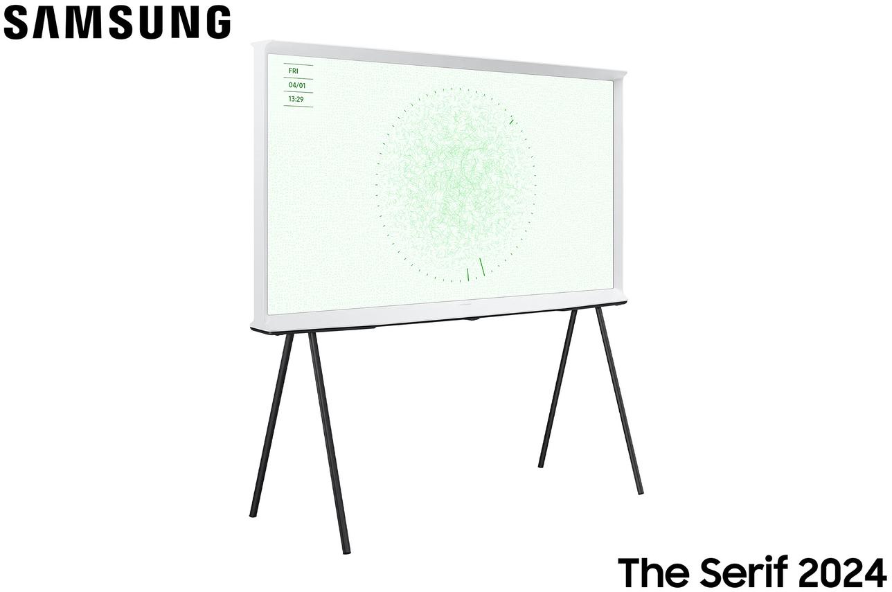SAMSUNG The Serif Lifestyle TQ55LS01D Qled Design 360 4K 139cm Blanc 2024