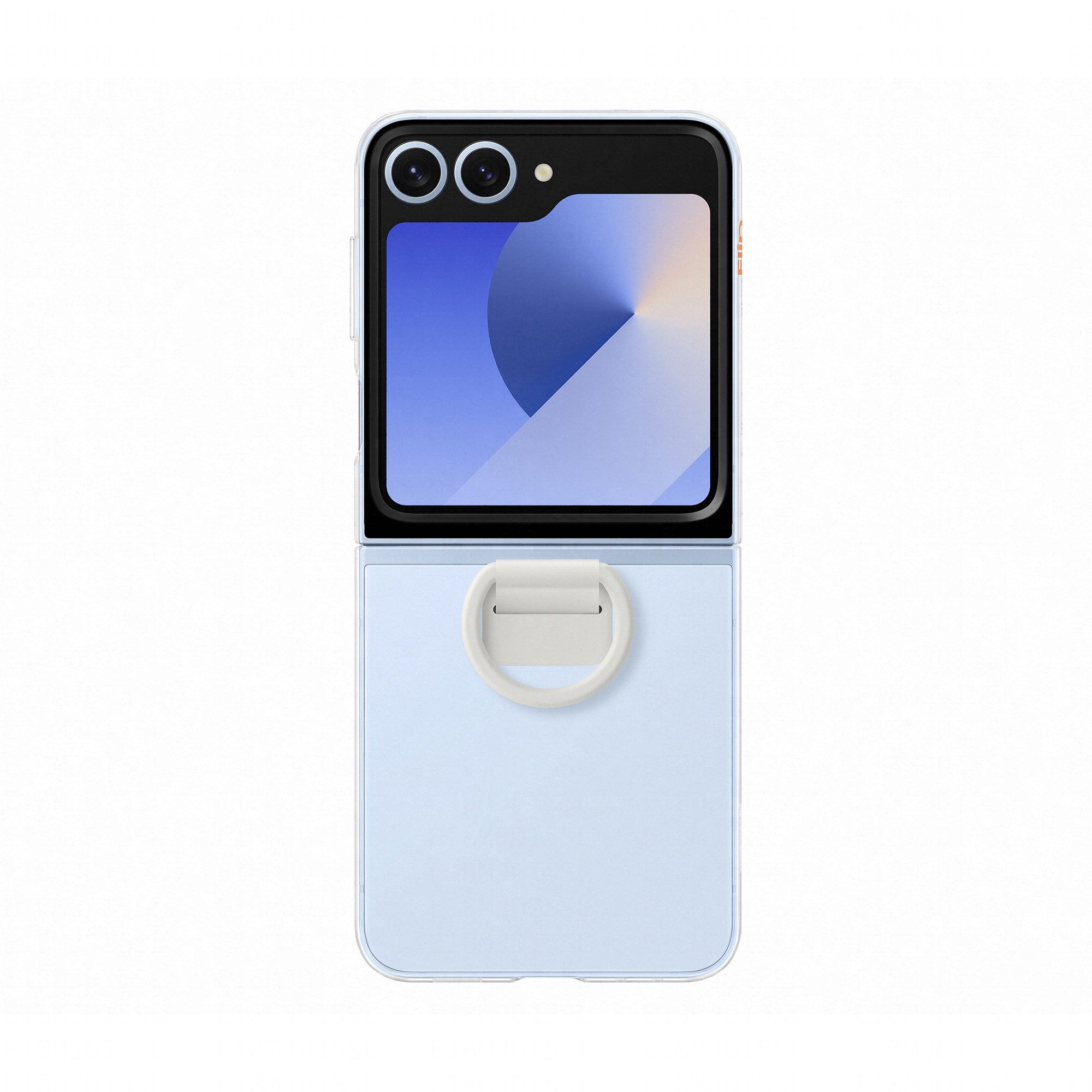 SAMSUNG coque z flip6 transparente avec anneau