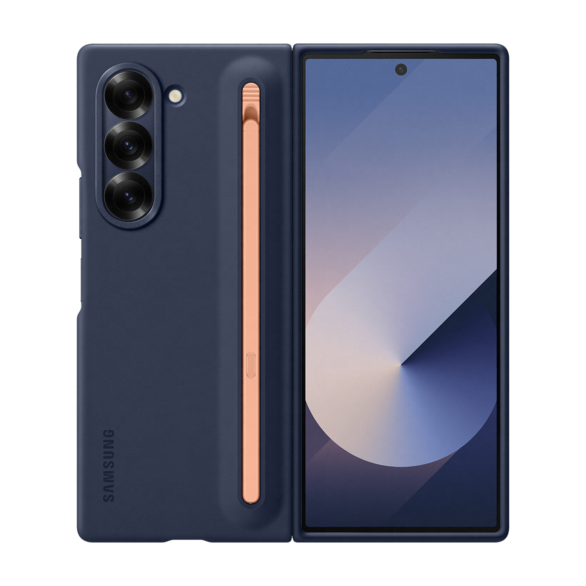 SAMSUNG coque z fold6 bleu nuit avec s pen
