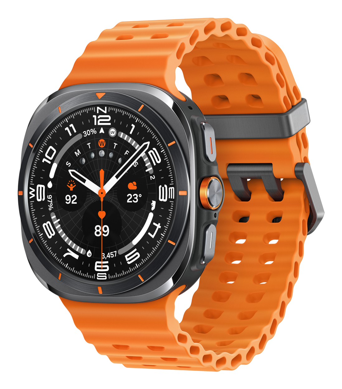 SAMSUNG Smartwatch Galaxy Watch Ultra 47mm Titan. Gray Case Orange Band LTE EU