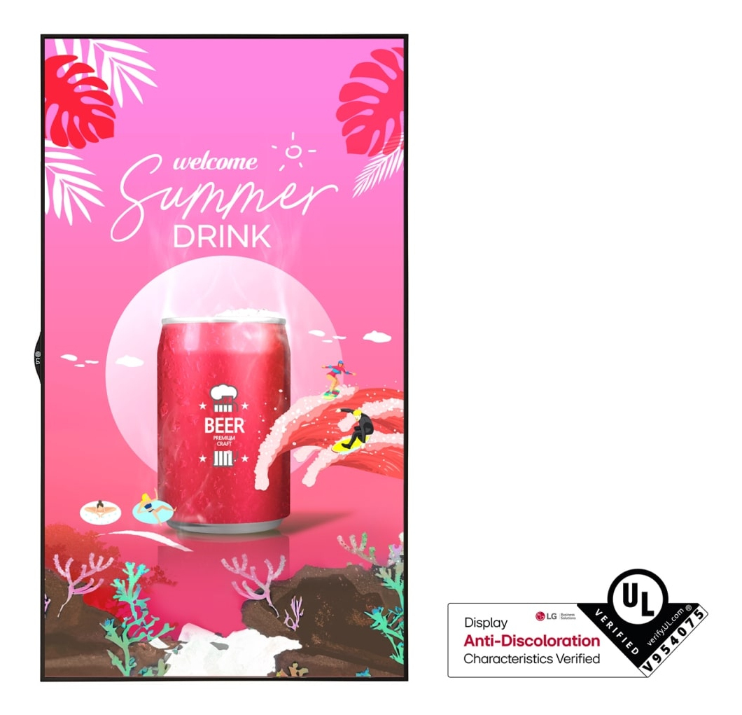 LG ECRAN  49'' LFD 16:9 24h/7j IPS 1920x1080 4000cd/m2 8ms 1000:1 2xHDMI Displayp