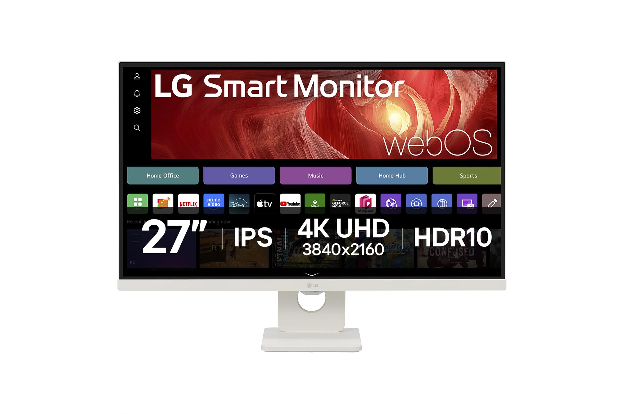 LG 27'' SMART WebOS 24 IPS D Streaming 4K