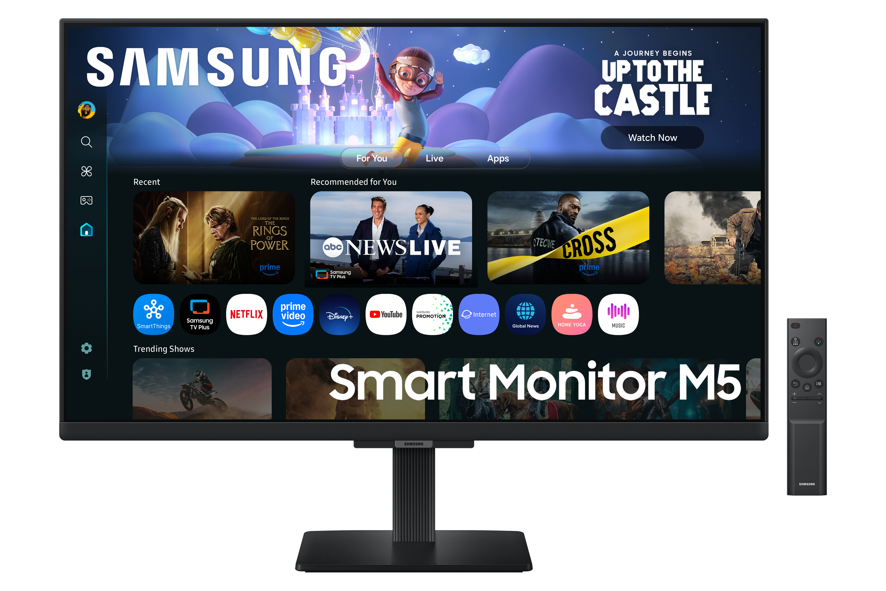 SAMSUNG LS27FM500EUXEN 27p FHD Smart Monitor M50F IPS Panel 60Hz Game Mode Eye Saver Mode & Flicker Free 2x HDMI