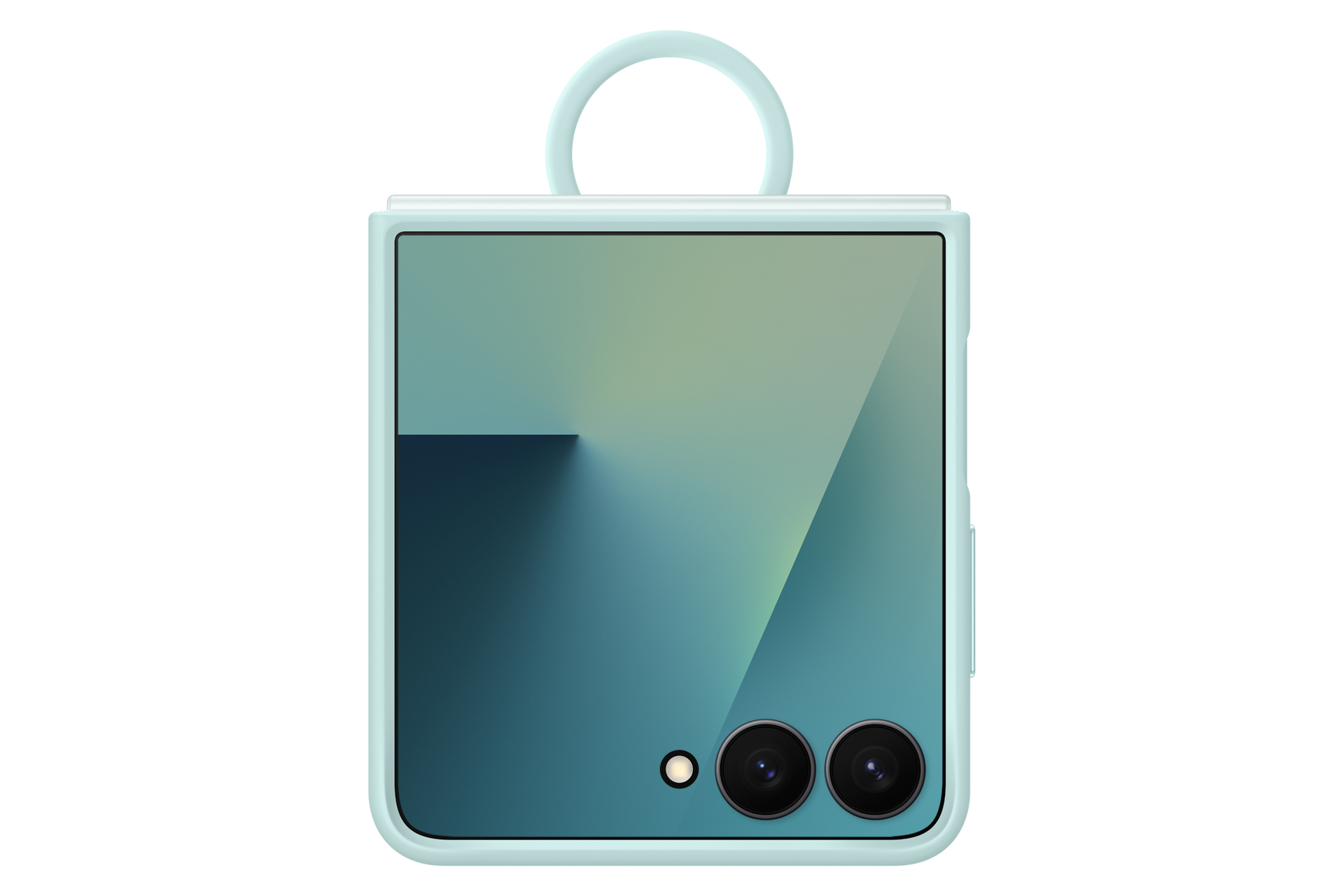 SAMSUNG silicone avec anneau B7 Vert d'eau