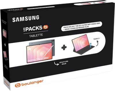 SAMSUNG Tablette Android Pack GalaxyTab S11Ultra 256GoGray+BookCo