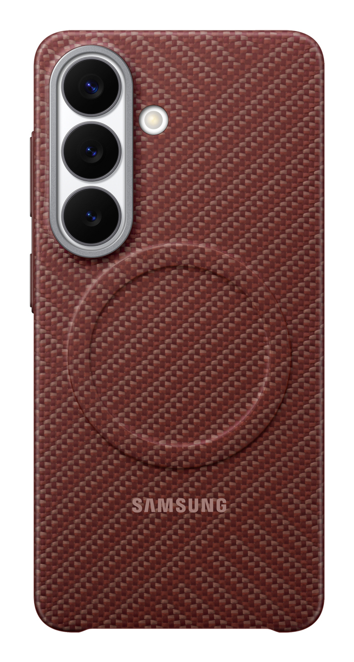 SAMSUNG Coque en fibre de carbone Magnet Samsung pour Galaxy S26 couleur Corail EF-KS942