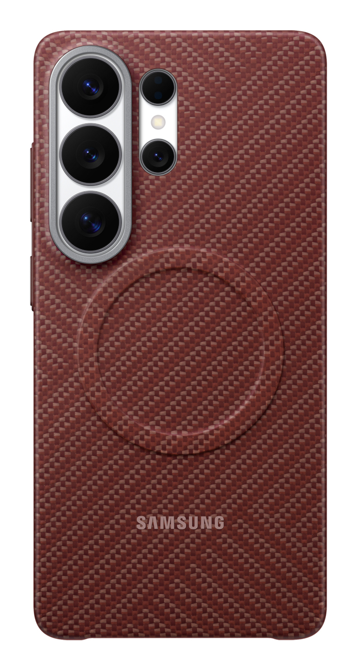 SAMSUNG Coque en fibre de carbone Magnet Samsung pour Galaxy S26 Ultra couleur Corail EF