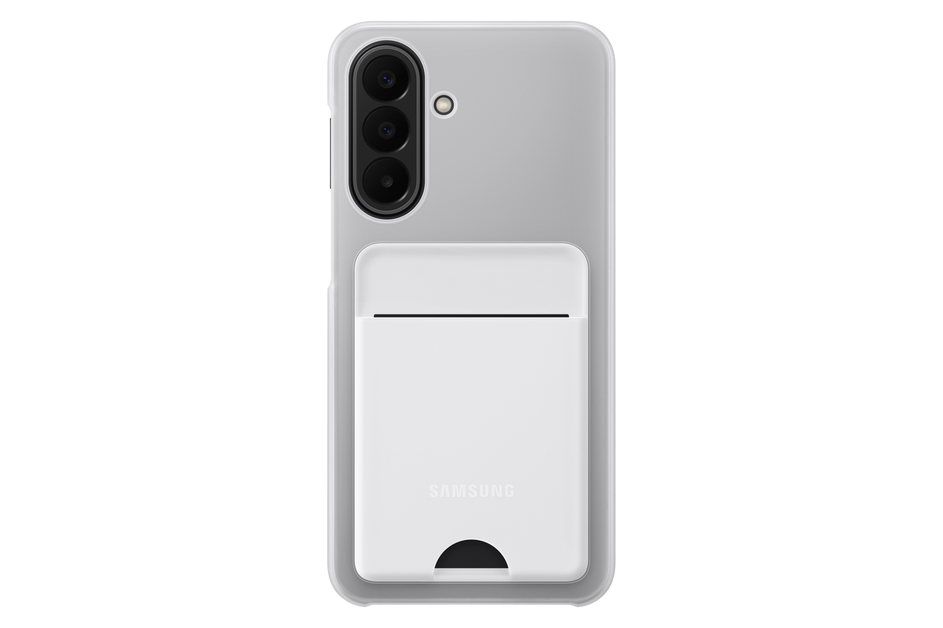 SAMSUNG Coque arriere avec porte-carte G A27 Gris Clair