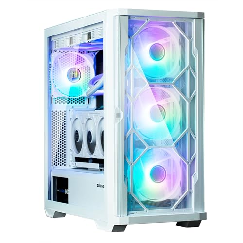 ZALMAN Boitier Moyen Tour E-ATX Z10 Duo avec panneaux vitrés (Blanc)