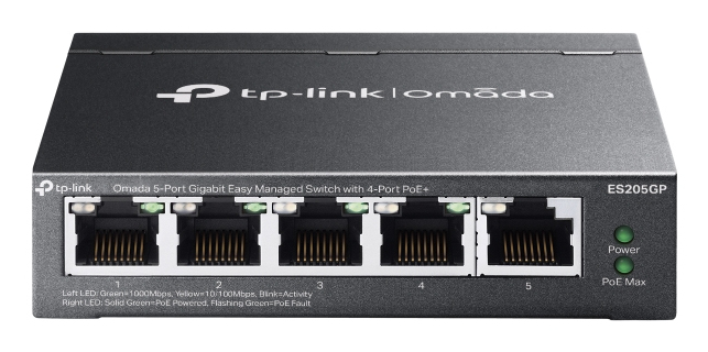 TPLINK ES205G Omada 5-Port Gigabit Easy managed Switch