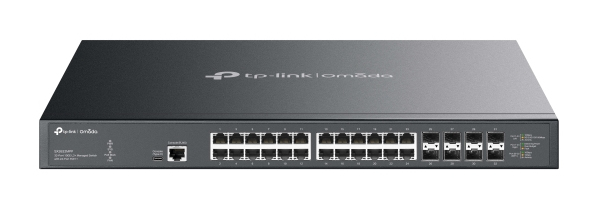 TPLINK SX3832MPP Omada 32-Port 10GE L2+ Managed Switch 24x 10G RJ45 PoE++ Ports 8x 10G SFP+ Slots
