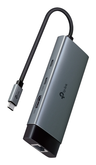 TPLINK USB Type-C 6-Port Hub 1x USB-C Connector 1x HDMI 4K 60Hz Port 1x USB-C PD 100W Port 1x RJ45 1000Mbps Port