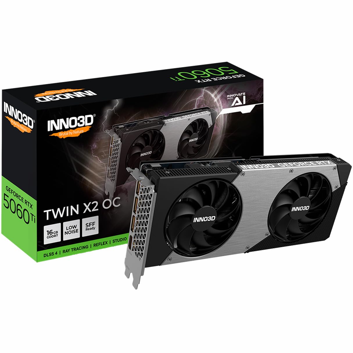 Inno3D GEFORCE RTX 5060 Ti 16Go TWIN X2 OC GDDR7 3xDP 1xHDMI