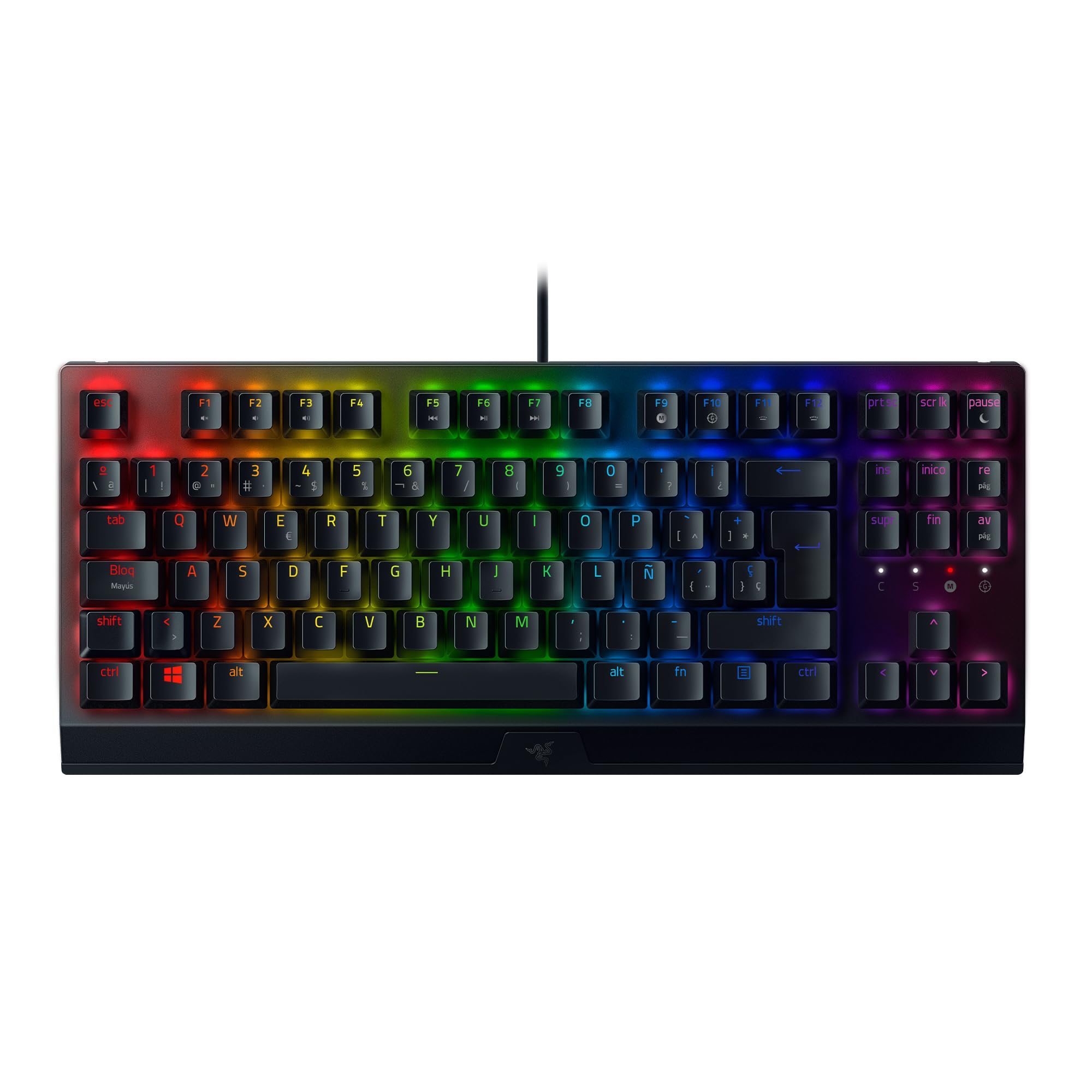 Razer Clavier de jeu rétroéclairé BlackWidow V3 TKL Commutateur jaune