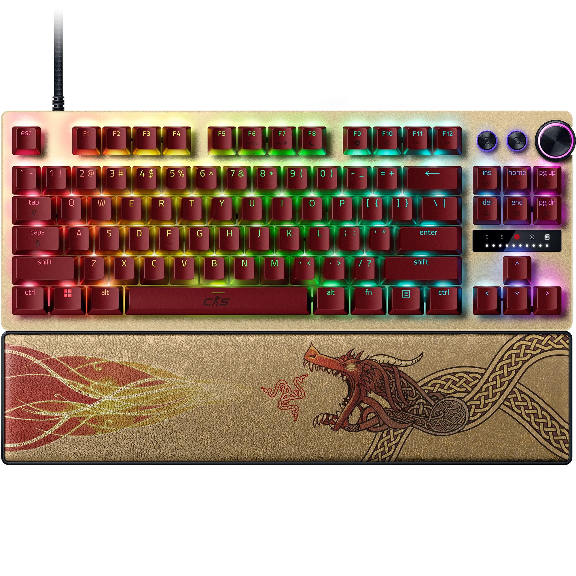 Razer Clavier optique analogique Huntsman V3 Pro Tenkeyless QWERTY US Dragon Lore