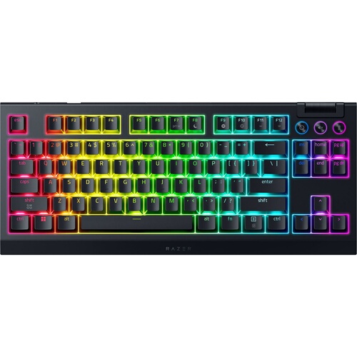 Razer BlackWidow V4 Tenkeyless HyperSpeed jeu AZERTY sans fil avec Bluetooth integre