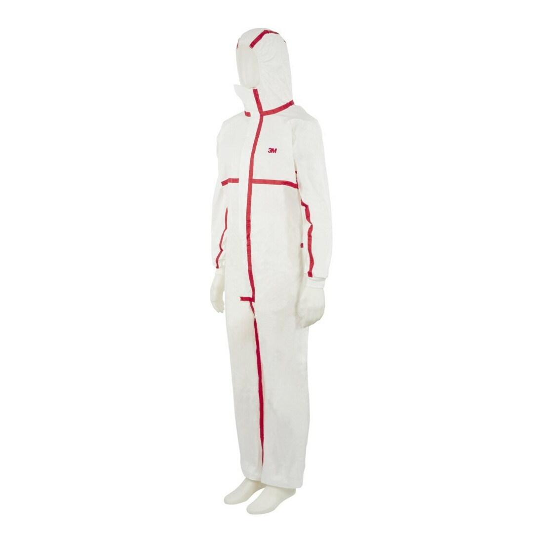 3M Combinaison de protection 4565 blanc/rouge, Type 4/5/6 Taille XL