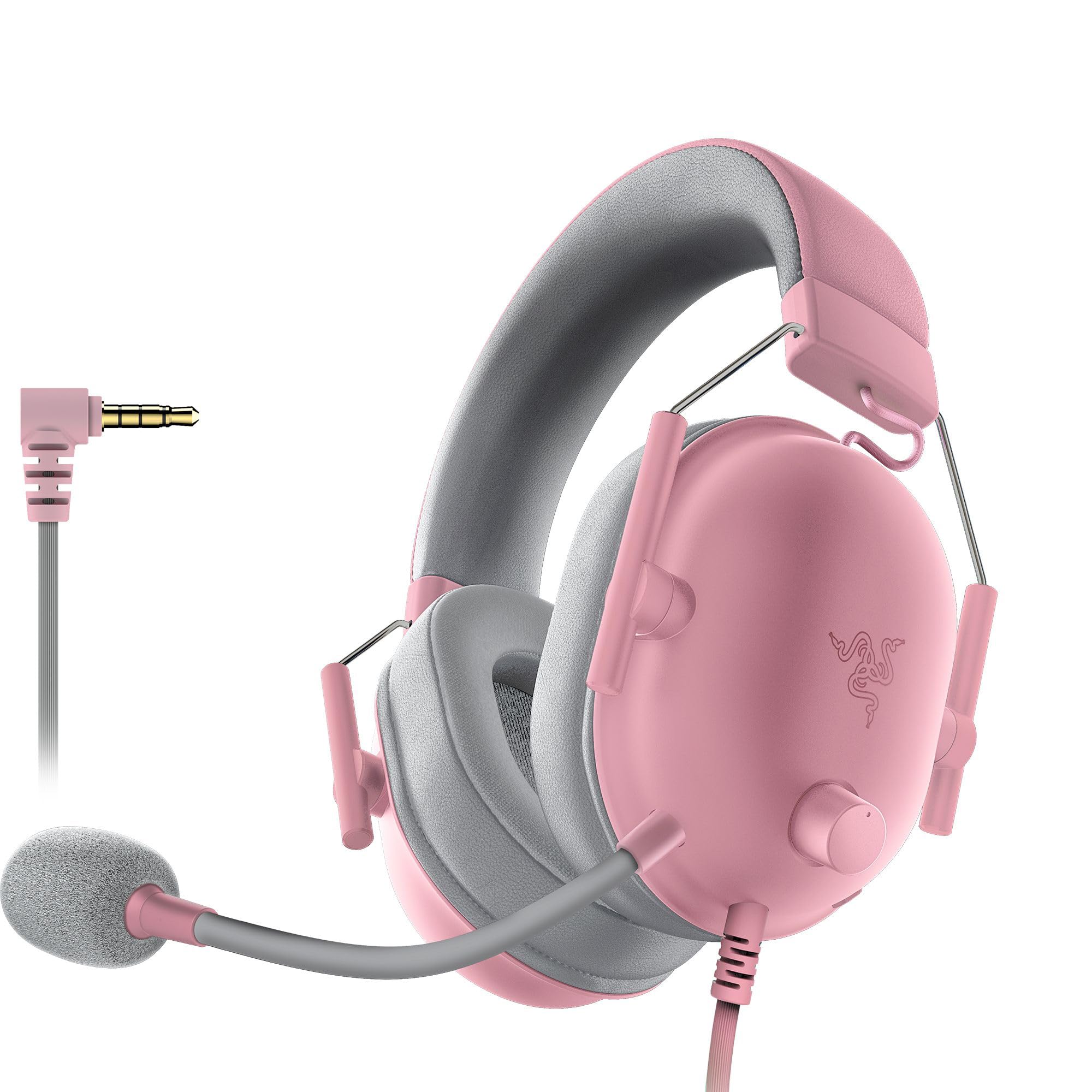 Razer Blackshark V2 X PS5 Quartz- Casque E-Sports Filaire, 240g, Microphone card