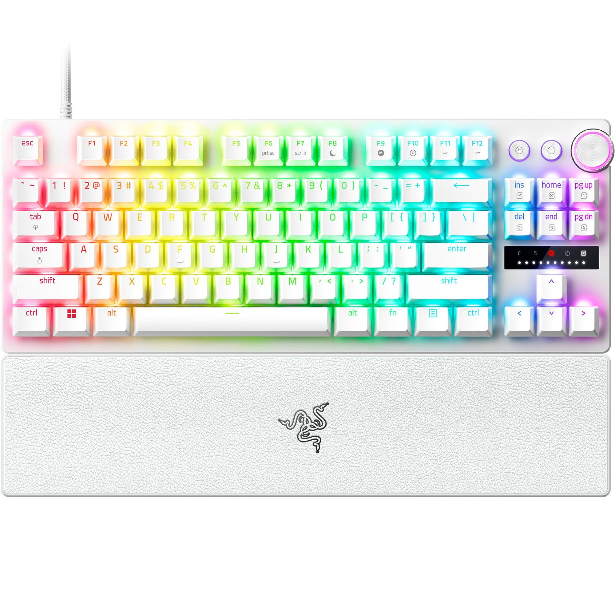 Razer Huntsman V3 Pro TKL commutateur de clavier de jeu mécanique analogique optique Gen2 disposition blanche USA