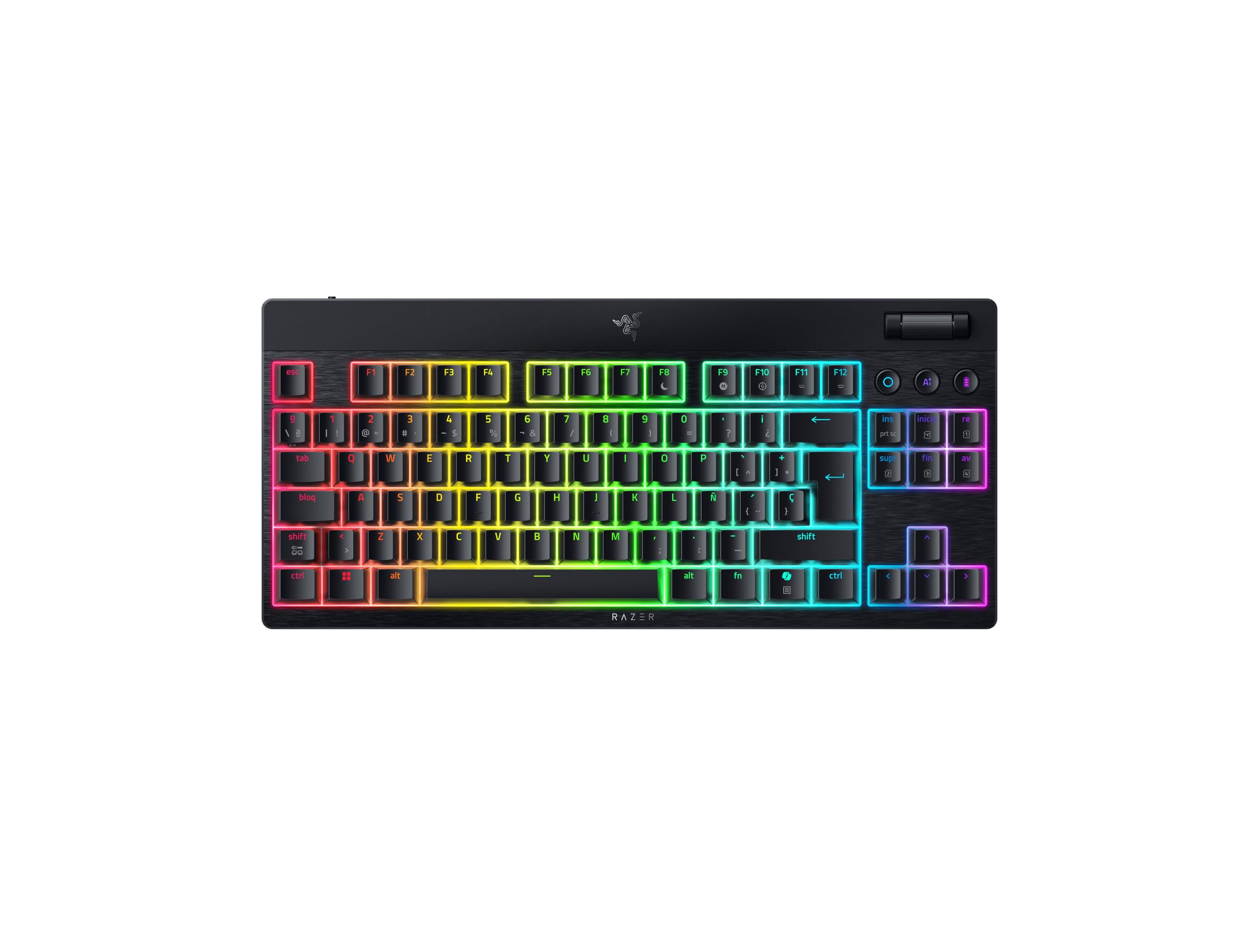 Razer Clavier mécanique BlackWidow V4 Tenkeyless HyperSpeed Low Profile Layout ES sans fil RGB
