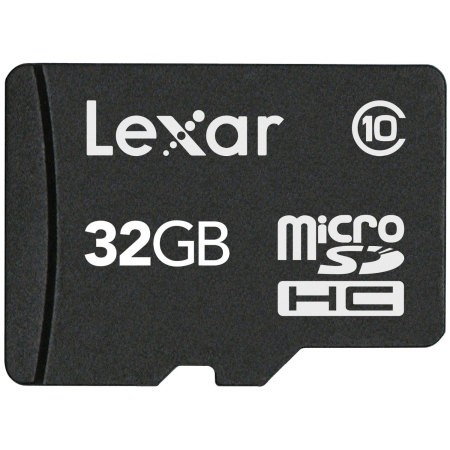Lexar Micro SDHC 32Go Class 10 + Adapt LMSBLPL032G-BNANG