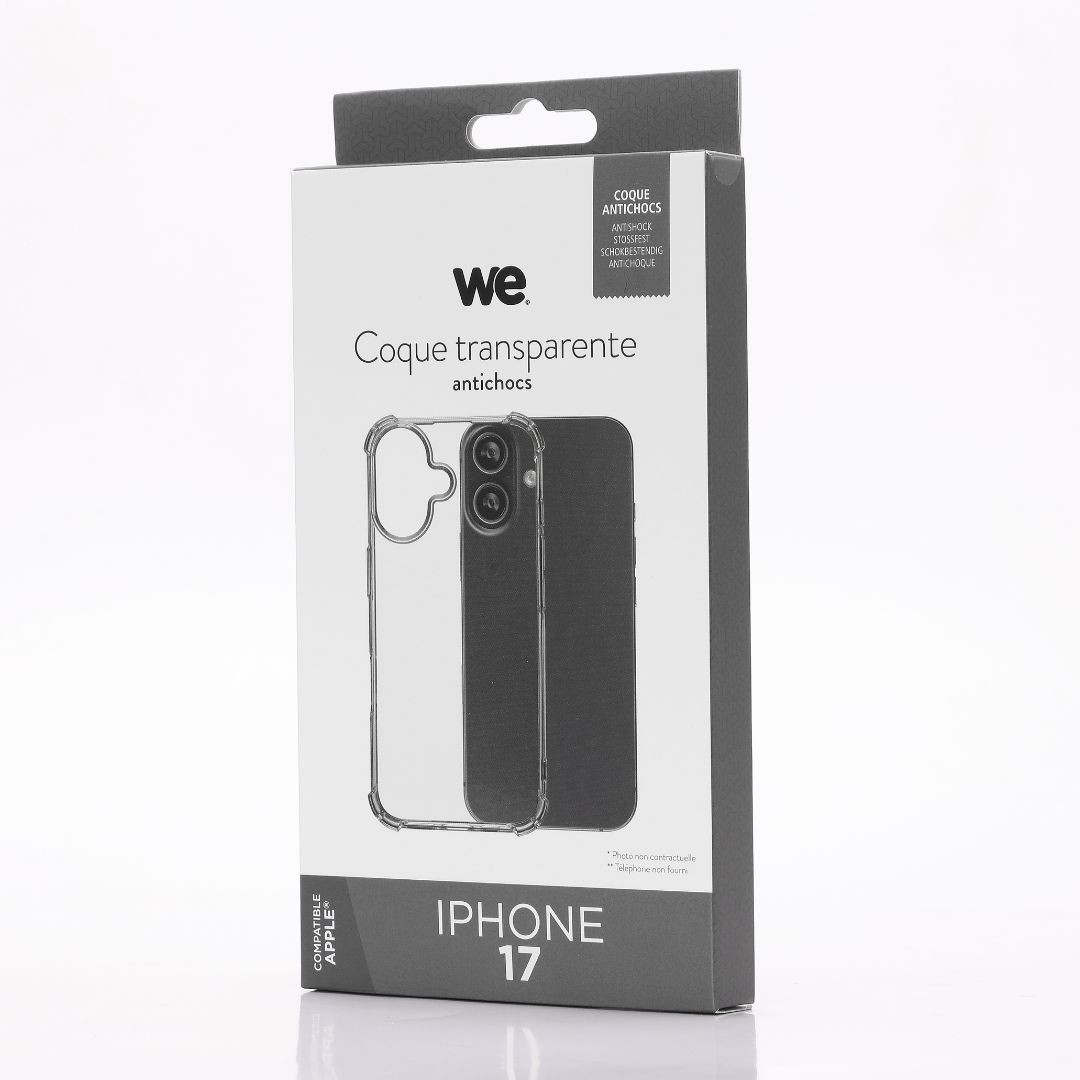 WE Coque de protection TPU APPLE IPHONE 17 Transparent