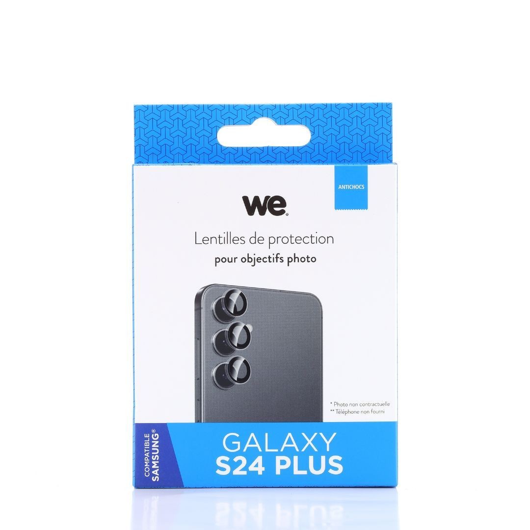 WE Protection d'objectifs appareil photo SAMSUNG S24 PLUS transparent/noir