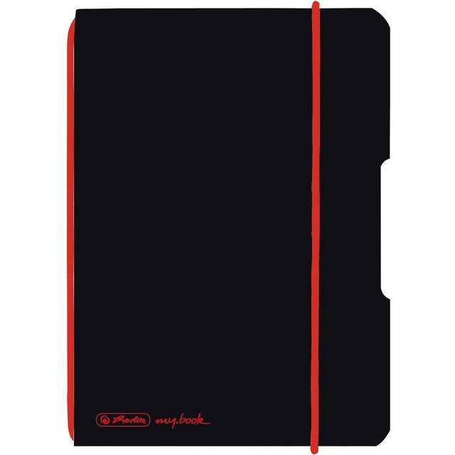 Herlitz NB A6/80 kariert Kraftpapier Cover M.s