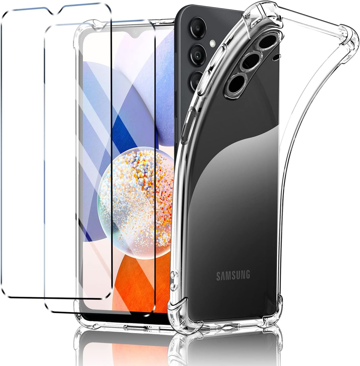 SAMSUNG Pack coque transparente + verre trempé Designed for Samsung