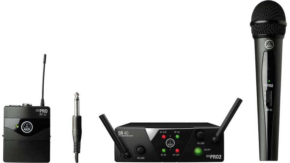 AKG WMS40 Mini Dual Vocal Instrument Set