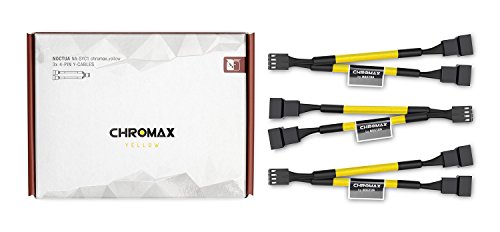 Noctua NA-SYC1 chromax.yellow Y-Splitterkabelset pour Ventilateur