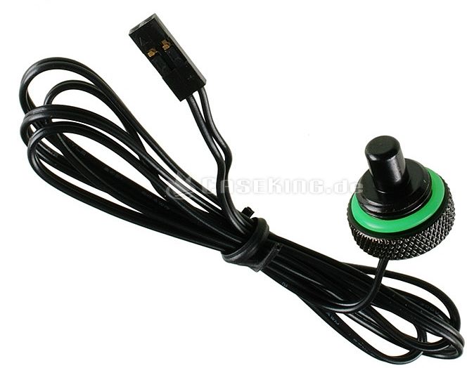 BitsPower Capteur de température 1/4'' - noir mat