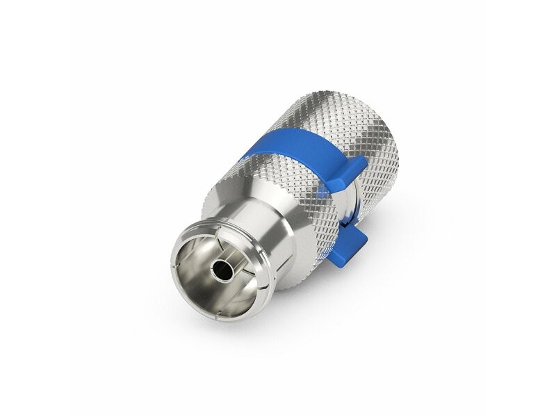 Goobay Easy-Installation IEC/Koax-Buchse (silber/blau