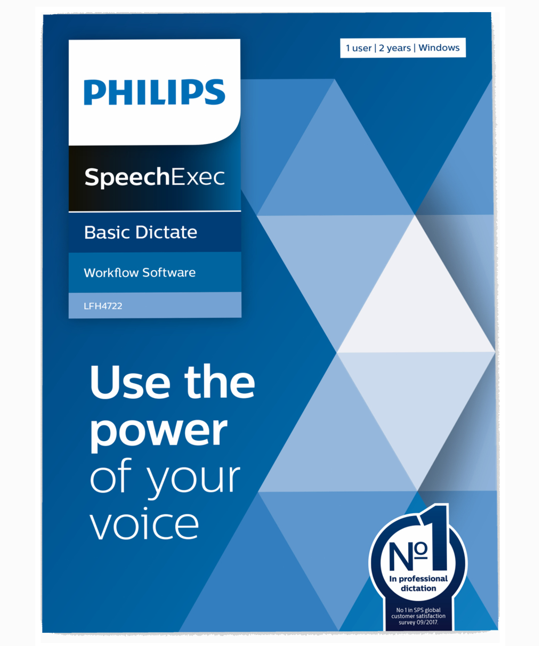 PHILIPS PHILIP SpeechExec Basic Dictate LFH4722 : Logiciel de dictée (1-2 utilisateurs)