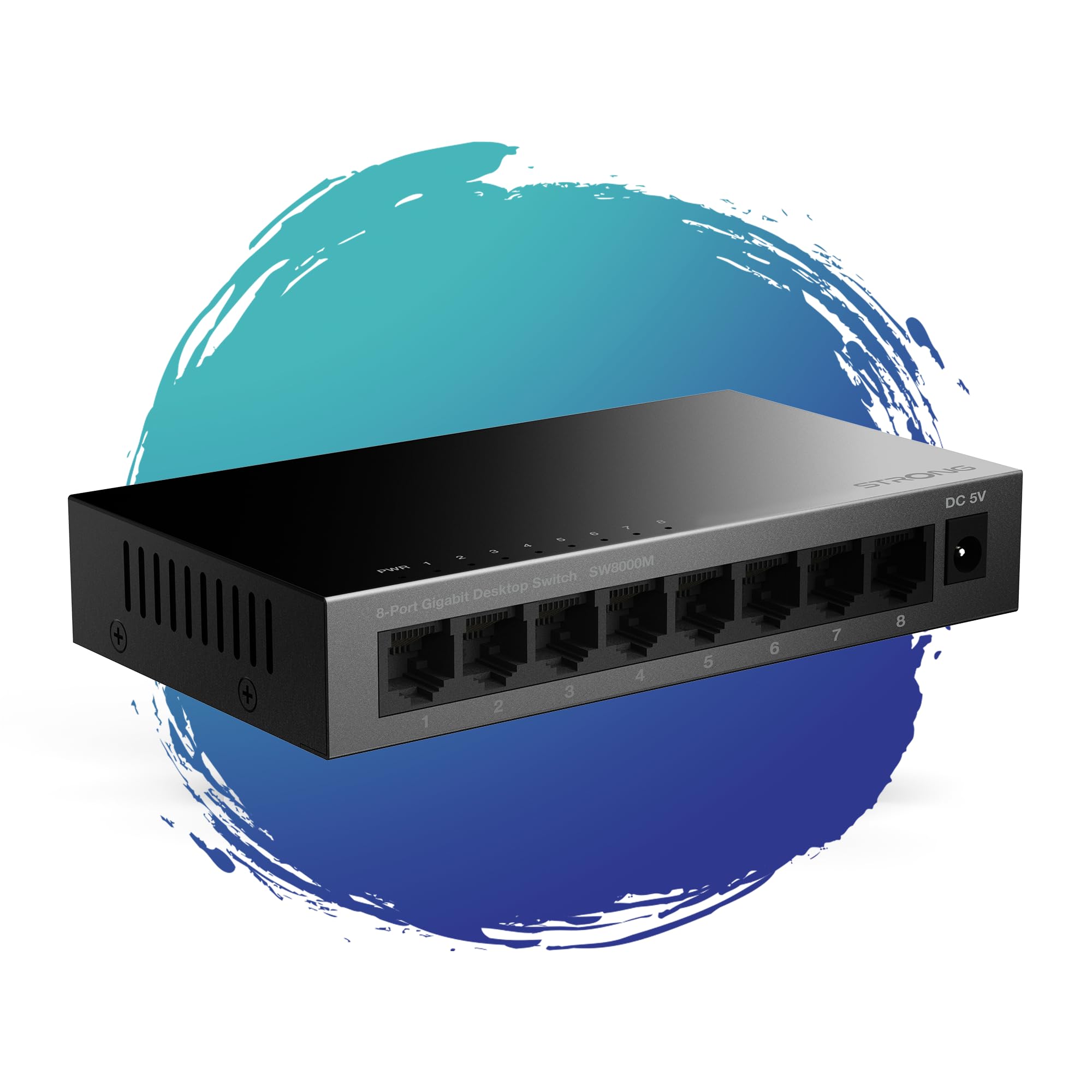 STRONG METAL DESKTOP SWITCH 8-PORT GIGABIT