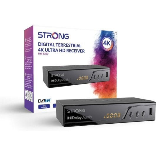STRONG RÉCEPTEUR NUMÉRIQUE TERRESTRE 4K SRT 8250