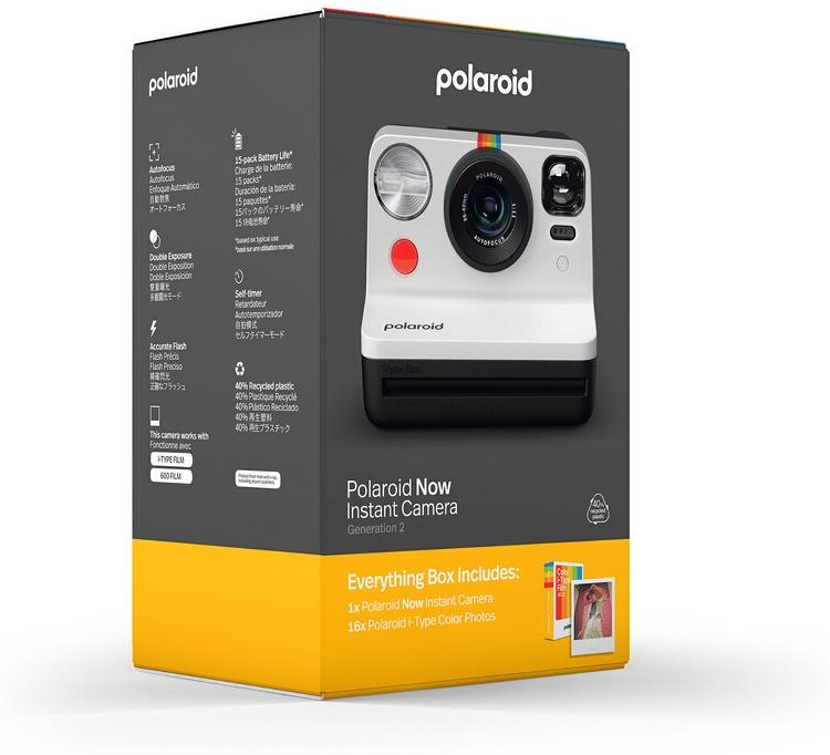 Polaroid Coffret Now Generation 2 Noir & blanc + 16 films inclus