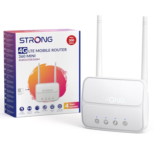 STRONG Router 4GROUTER360M 4G LTE 300Mbps Wi-Fi Banda Dual Firewall DMZ