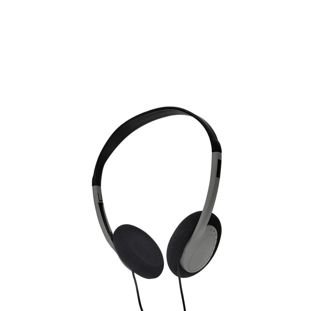 WE Casque filaire ONE, 1.2m, connecteur jack, bi-color noir / gris