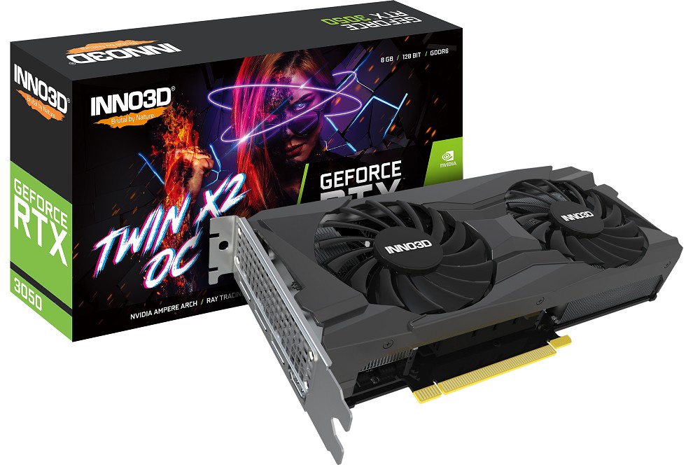 Inno3D Carte Graphique GeForce RTX 3050 TWIN X2