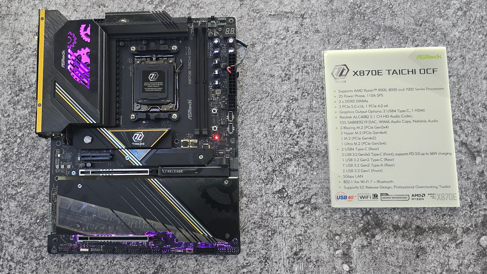 ASROCK X870E Taichi OCF          AM5 ATX  HDMI/USB-C    DDR5