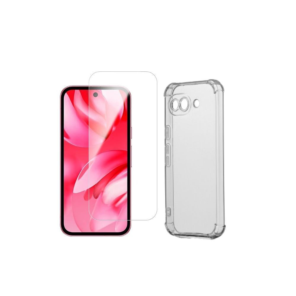 WE PACK verre trempÃ© et coque de protection transparente GOOGLE PIXEL 10A