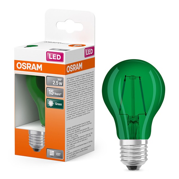 OSRAM LED STAR Deco Classic GrÃ¼n 1.6 W/7500K E27 (ersetzt 15 Watt)