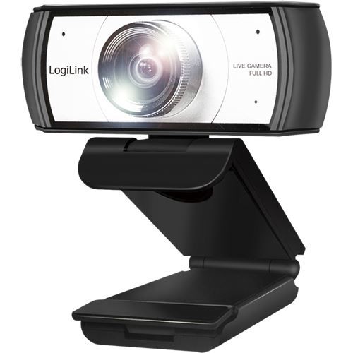 LOGILINK Webcam 1080p FHD Webcam + Mikrofon Privacy 96°