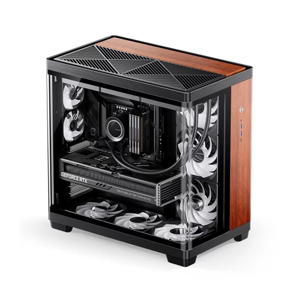 Jonsbo JONSBO TK-4 Wood PC-Gehäuse, Midi-Tower, ATX, Tempered Glass