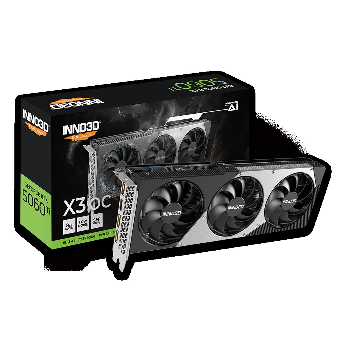 Inno3D GEFORCE RTX 5060 Ti 8Go X3 OC GDDR7 3xDP 1xHDMI