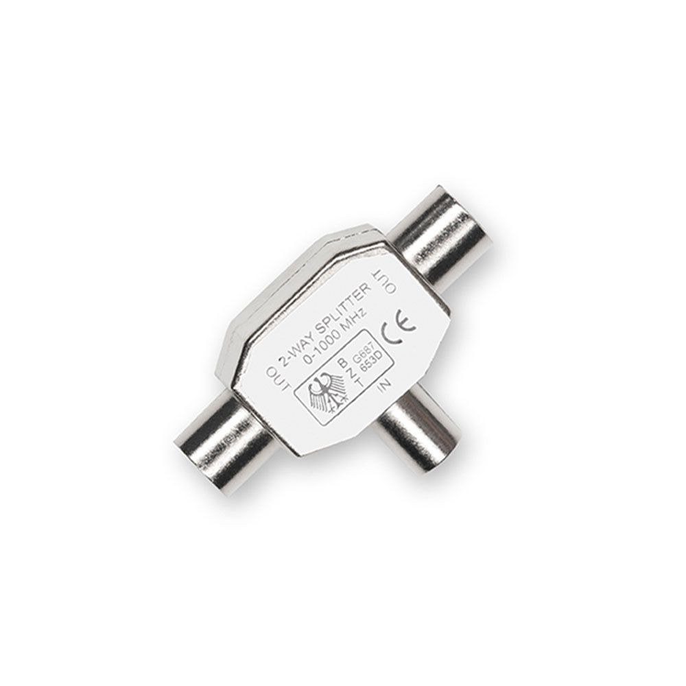 D2 Diffusion TÃ© Coax 9.52mm 1entree M-2sortiesF