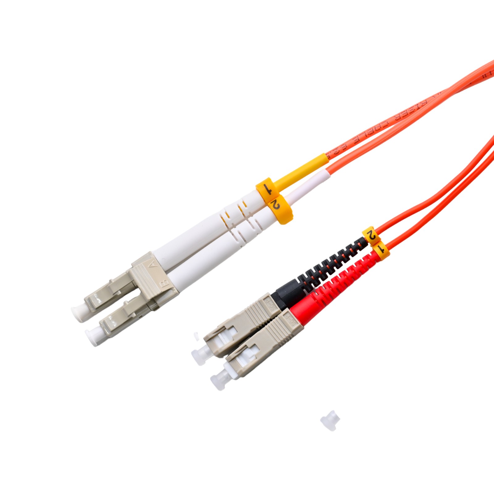 ekivalan Jarretière zip 2,0mm OM1 62,5/125 SCPC/SCPC LSZH orange 20m