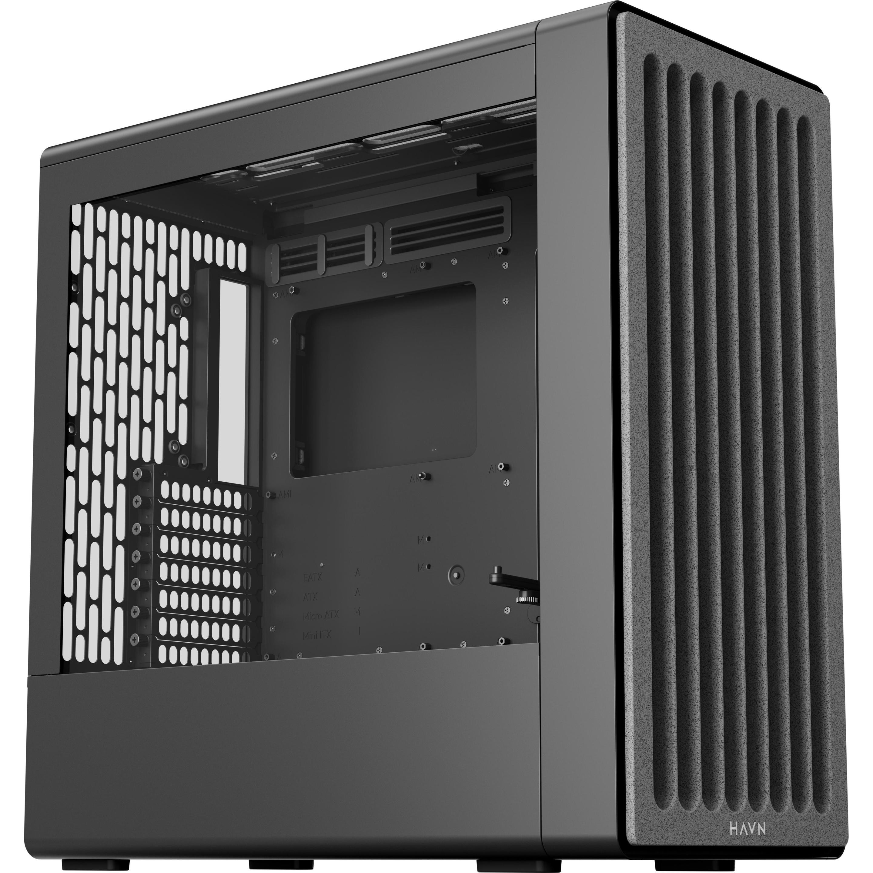 HAVN BF 360 Flow PC-Gehäuse, Midi-Tower, E-ATX, Tempered Glass