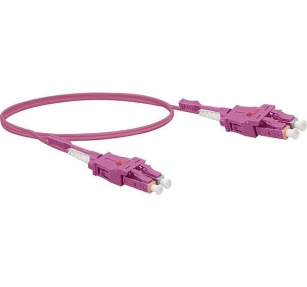ekivalan Jarretière zip 2,0mm OM4 50/125 LC-UPC/LC-UPC LSZH magenta 0,5m